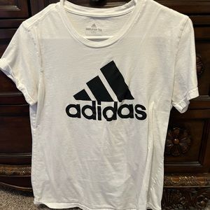 Women’s white Adidas t shirt medium